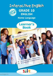 Picture of S.M.I.L.E Interactive English Grade 10 Home Language Learner Book Updated