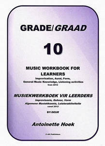 Picture of Music Workbook for Learners Grade 10 - Dr Antoinette Hoek