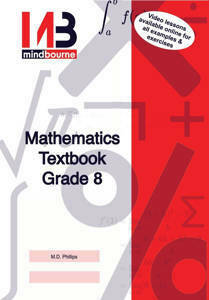 Picture of Mindbourne Mathematics Grade 8 Textbook