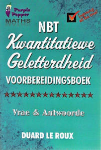 Picture of Purple Pepper: Wiskunde  NBT Kwantitatiewe Geletterdheid Voorbereidingsboek  - Duard Le Roux